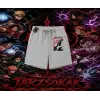 Kakashi Hatake Naruto Anime Karakteri Unisex Şort Beyaz