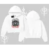 Kapşonlu Crop Sweatshirt Crowned Lion Rock Authority Myth