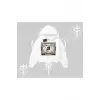 Kapşonlu Crop Sweatshirt Fossilized Skull Underground Archive