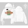 Kapşonlu Crop Sweatshirt London Denim 1985