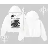 Kapşonlu Crop Sweatshirt Throttle Therapy No Brakes Just Freedom