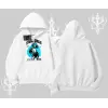 Kapşonlu Sweatshirt Anime Cyberpunk Kız Baskılı
