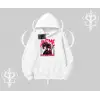 Kapşonlu Sweatshirt Anime Girlfriend Kırmızı