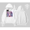 Kapşonlu Sweatshirt Hello Anime Kız Sevimli Karakter Baskılı