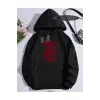 Kapşonlu Sweatshirt Siyah Carnifex Özel Tasarım