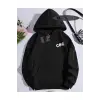 Kapşonlu Sweatshirt Siyah cec Özel Tasarım