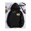 Kapşonlu Sweatshirt Siyah EL GATO Özel Tasarım