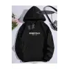 Kapşonlu Sweatshirt Siyah ESSENTİALSS Özel Tasarım
