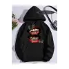 Kapşonlu Sweatshirt Siyah Grillz Tee Özel Tasarım