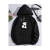 Kapşonlu Sweatshirt Siyah TATLI AYI Özel Tasarım