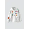 Karma Cult Baskılı Oversize Unisex Premium Beyaz