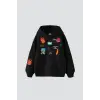 Karma Cult Baskılı Oversize Unisex Premium Siyah