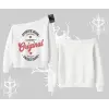Kayık Yaka Sweatshirt Authentic Denim Original