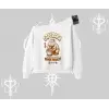 Kayık Yaka Sweatshirt Cute Capybara Enjoying Ramen Noodles Artwork