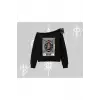 Kayık Yaka Sweatshirt Fossilized Skull Underground Archive