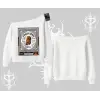 Kayık Yaka Sweatshirt Fossilized Skull Underground Archive
