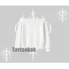 Kayık Yaka Sweatshirt Usagi Kawaii Cute Heart Energy