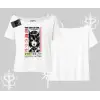 Kayık Yaka Tshirt Anime Devils Girl Japanese Style Baskılı