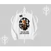 Keep Calm Yazılı Kedi Baskılı Streetwear Biskilet Sweatshirt