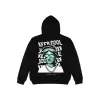 Keep Cool Siyah Oversize Unisex Kapüşonlu Sweatshirt Hoodie