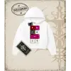 KEYCAP   Kadın Crop Kapşonlu Sweatshirt