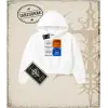 KEYCAP   Kadın Crop Kapşonlu Sweatshirt