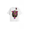 Kiraz Baskılı Oversize Kalıp Unisex T-shirt