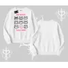 Kitti Sweet Mini Logo Baskılı Kayık Yaka Sweatshirt