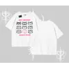 Kitti Sweet Mini Logo Baskılı Oversize Crop Tshirt
