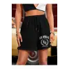 Knot Elastic Waist Track Şort