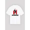 Ko Buta Kick Boks Beyaz Unisex Oversize Tişört T-shirt Os7894