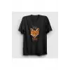 KOD:Presmono Unisex Siyah For Fox Sake Tilki T-shirt 400828tt