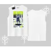 Kolsuz Tshirt Anime Unity Neon Detaylı Grafik Baskılı
