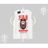 Kolsuz Tshirt Daruma Kedi Anime Baskılı