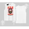 Kolsuz Tshirt Daruma Kedi Anime Baskılı