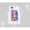 Kolsuz Tshirt Hello Anime Kız Sevimli Karakter Baskılı