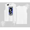 Kolsuz Tshirt Oversize Anime Kız Baskılı