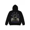 Last Exit Siyah Oversize Unisex Kapüşonlu Sweatshirt Hoodie