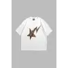 Leopar Falling Star Oversize Unisex Beyaz