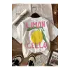 Limon Cello Baskılı Unisex Oversize