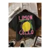 Limon Cello Baskılı Unisex Oversize
