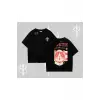 Live Nine Lives Kedi Tasarımlı Oversize Tshirt
