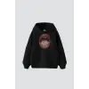 Love Your Self Baskılı Oversize Unisex Siyah