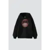 Love Your Self Baskılı Oversize Unisex Siyah