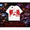 Madara Uchiha Naruto Anime Karakteri Oversize Unisex Tişört Beyaz