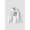 Marilyn Monroe Baskılı Oversize Unisex Beyaz