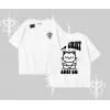 Meditasyon Yapan Kedi Baskılı Oversize Tshirt