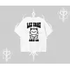 Meditasyon Yapan Kedi Baskılı Oversize Tshirt