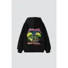 Metallica Skull Baskılı Oversize Unisex Premium Siyah