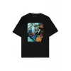 Metro Siyah Oversize Unisex T-shirt